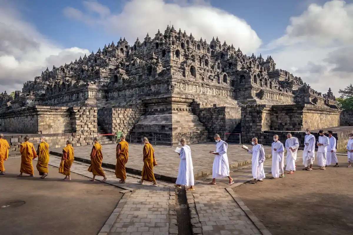 The Monks' Journey to Borobudur