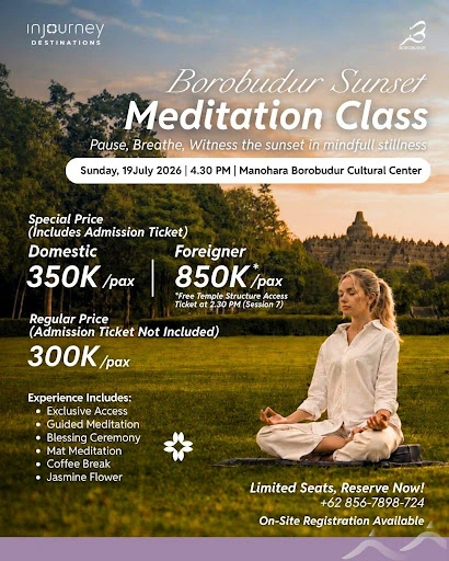 borobudur sunset meditation class