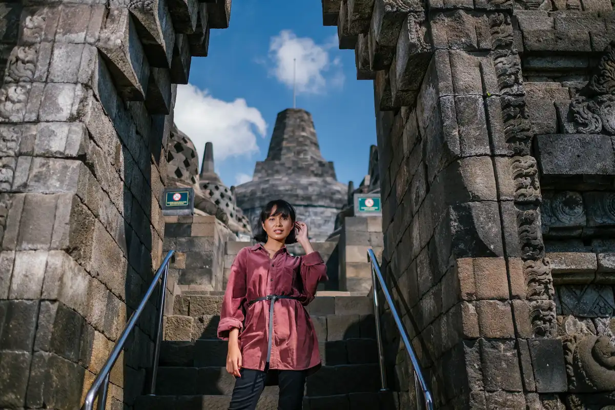 cara masuk ke candi borobudur